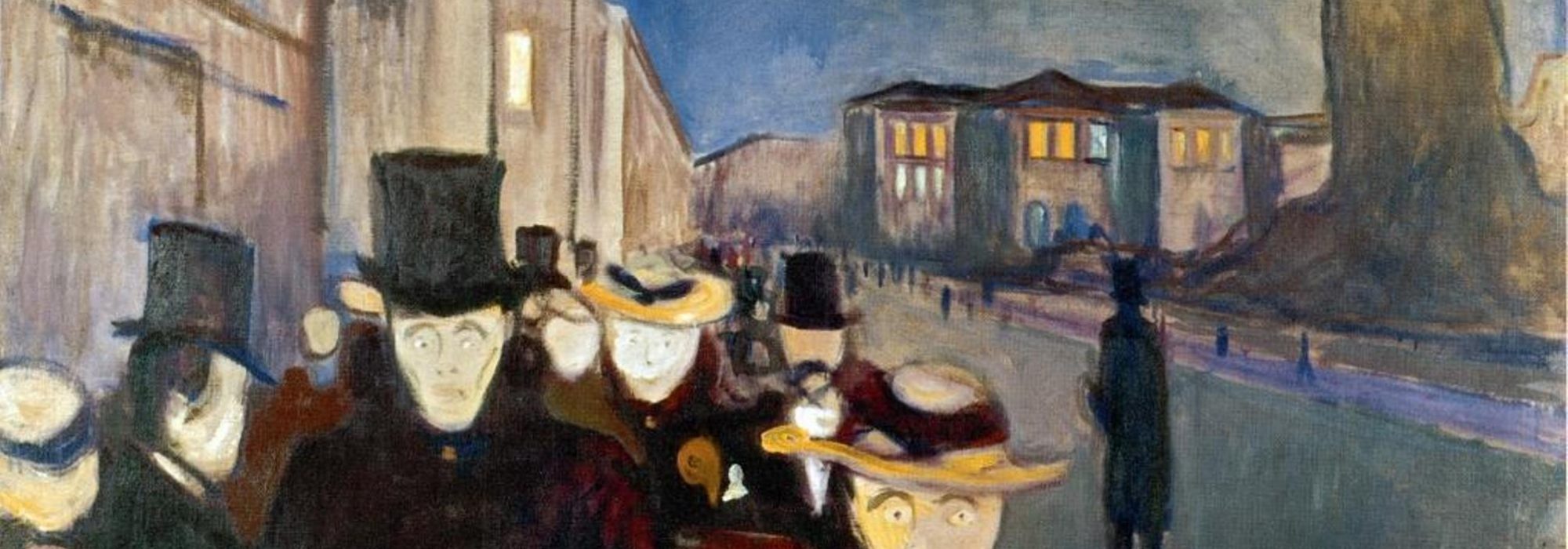 Imagem: Karl Johan ao Anoitecer (Edvard Munch)