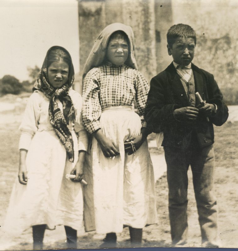 Jacinta, Lúcia e Francisco: as crianças de Fátima. Foto: Santuário de Fátima