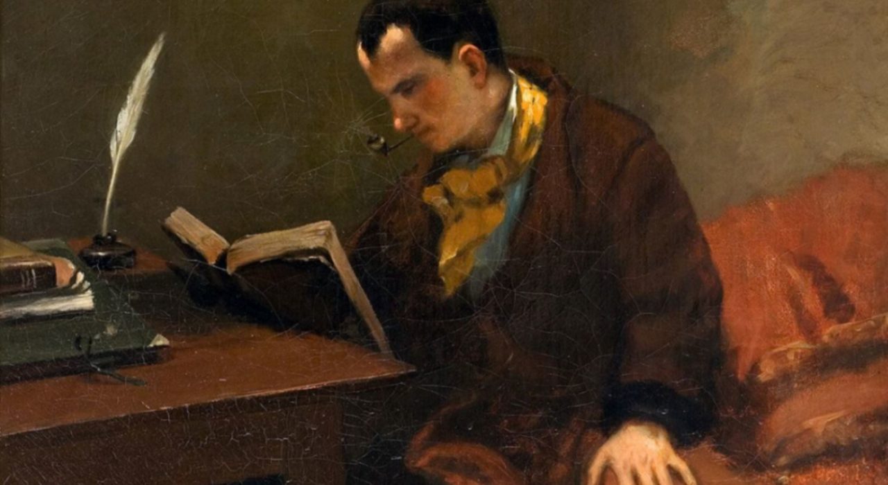 Imagem: Retrato de Baudelaire (Gustave Courbet)