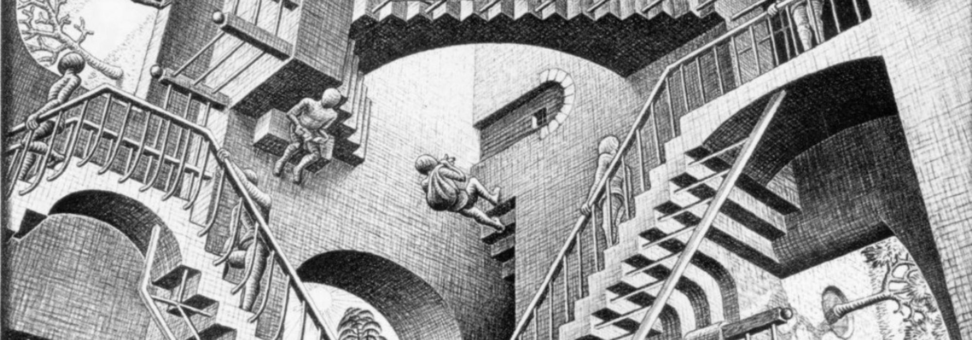 Imagem: Relatividade (Escher, 1953)