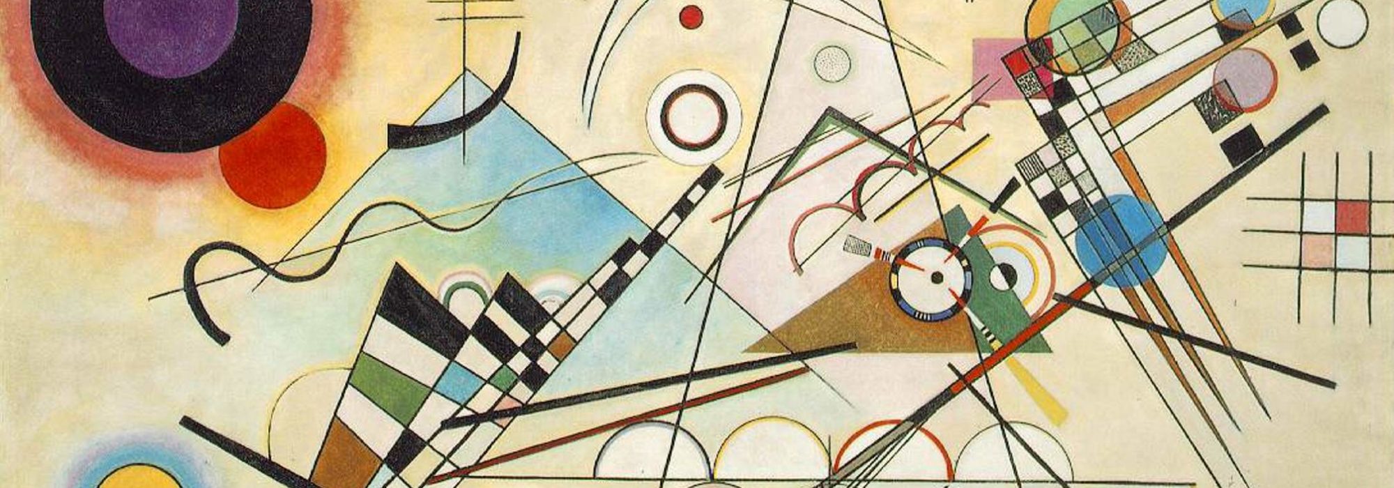 Imagem: Composição 8, de Kandinsky (1923, detalhe)