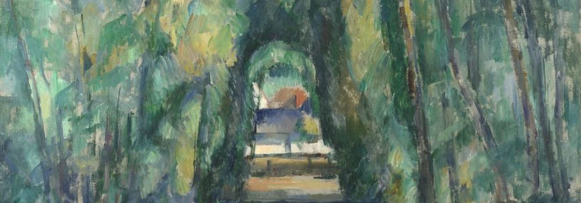 Imagem: Allée à Chantilly (Cézanne, 1888, detalhe)