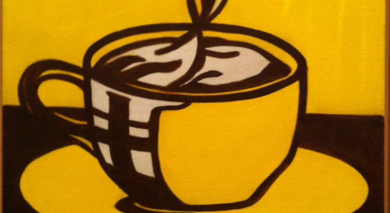 Imagem: Cup of coffee (Roy Lichenstein, 1961, detalhe)