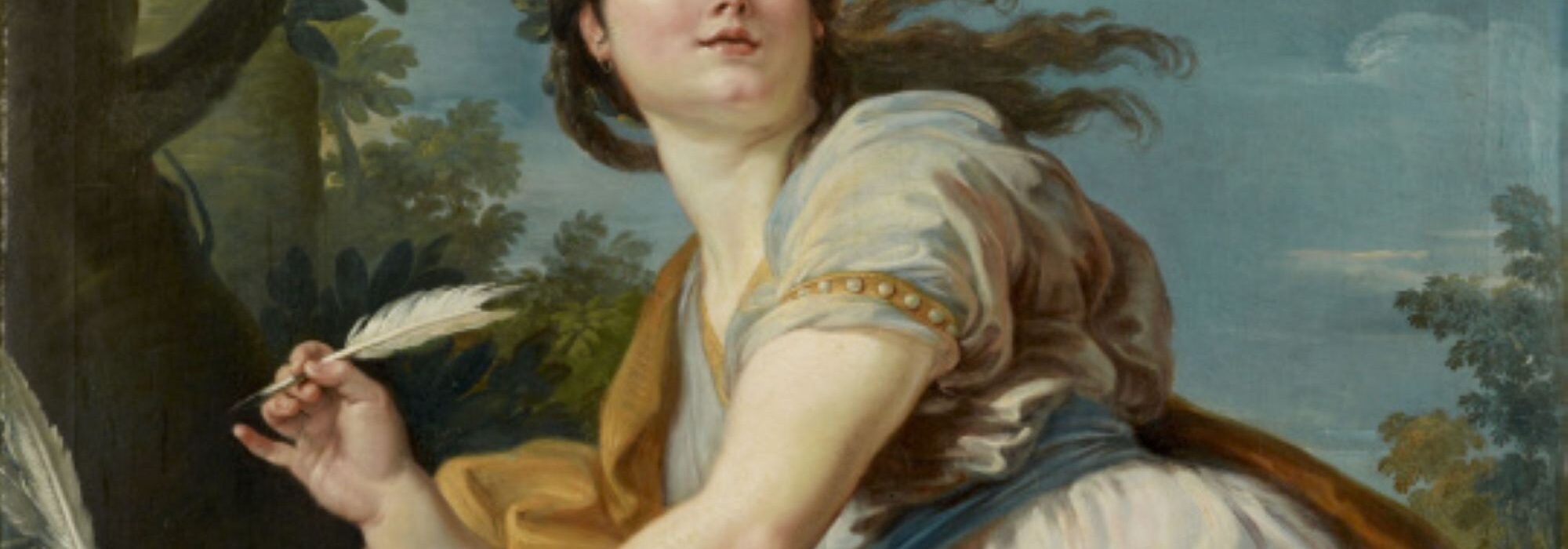 Imagem: Alegoria da poesia (Tommaso Maria Conca, sec. XIX)