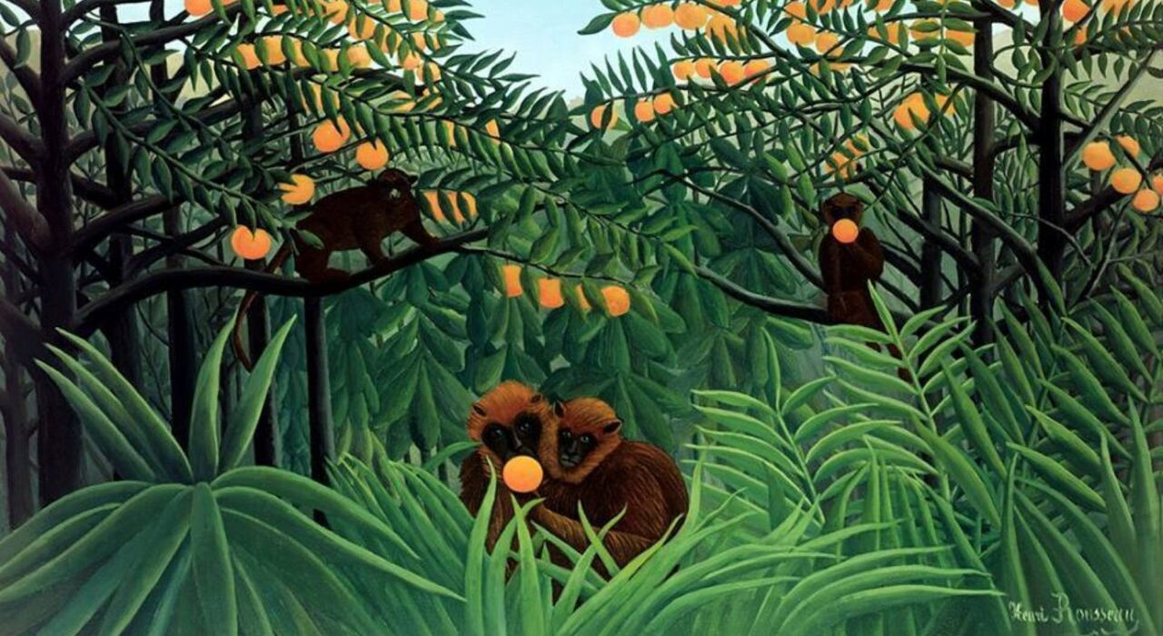 Imagem: Macacos na Selva (Henri Rousseau, 1909)