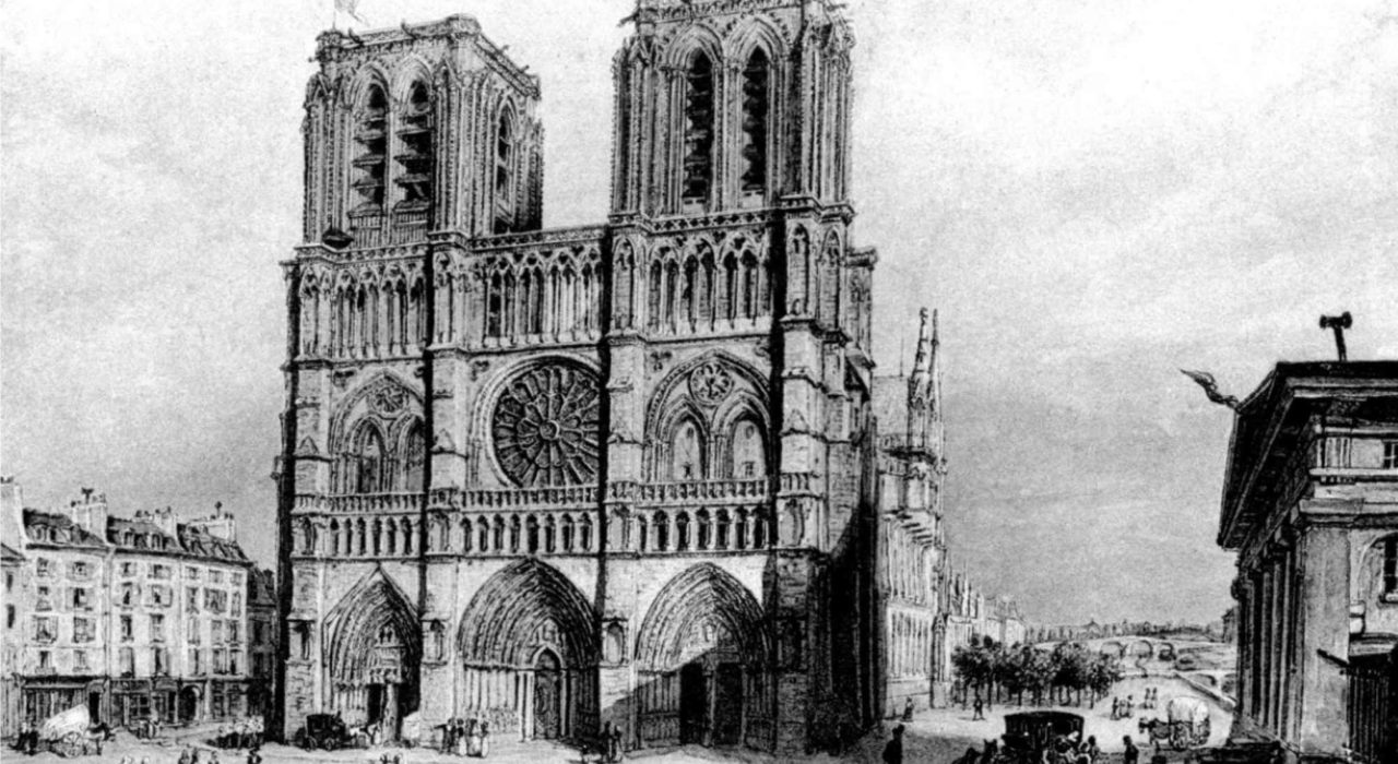 Imagem: Notre-Dame de Paris (gravura de 1840)