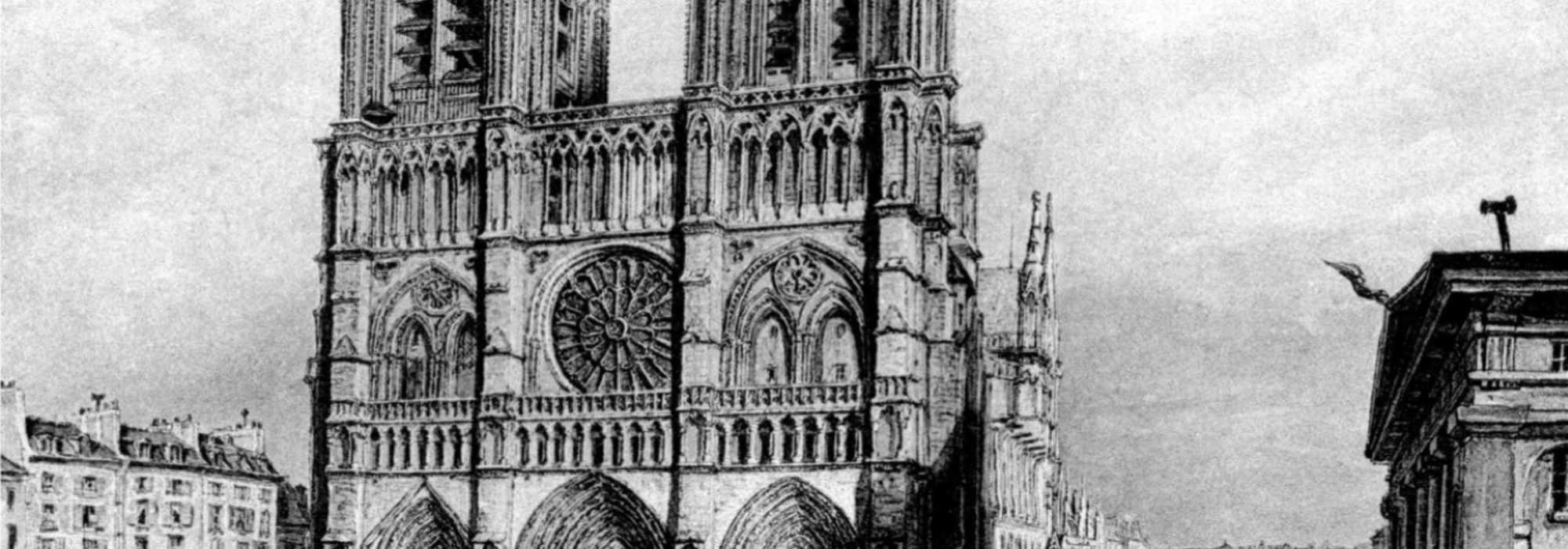 Imagem: Notre-Dame de Paris (gravura de 1840)