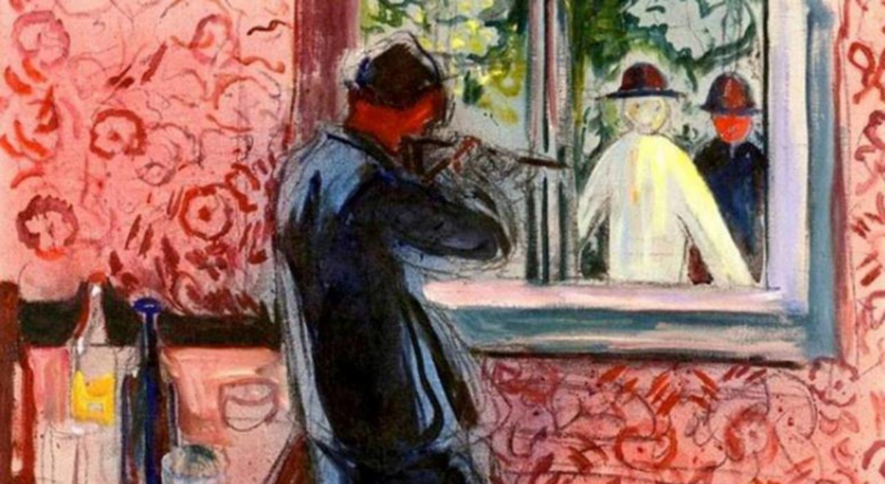 Imagem: Convidados não Convidados (Edvard Munch, detalhe, 1932)