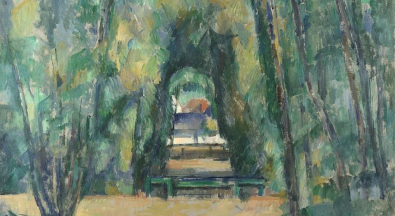 Imagem: Allée à Chantilly (Cézanne, 1888, detalhe)