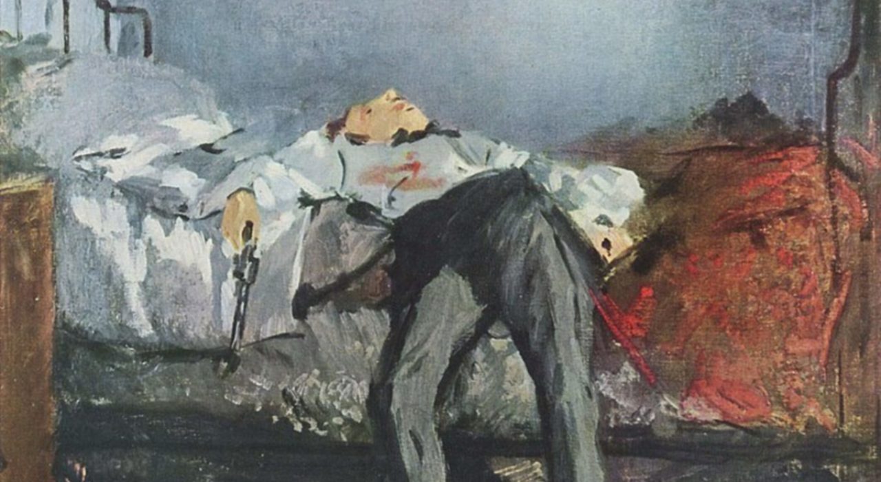 Imagem: O Suicida (Manet, 1881, detalhe)