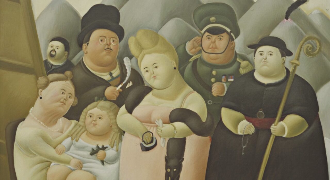 Imagem: A Família Presidencial (Fernando Botero, 1967, detalhe)