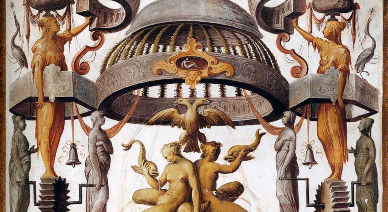 Imagem: Grotesques (Cesare Baglione, 1588, detalhe)