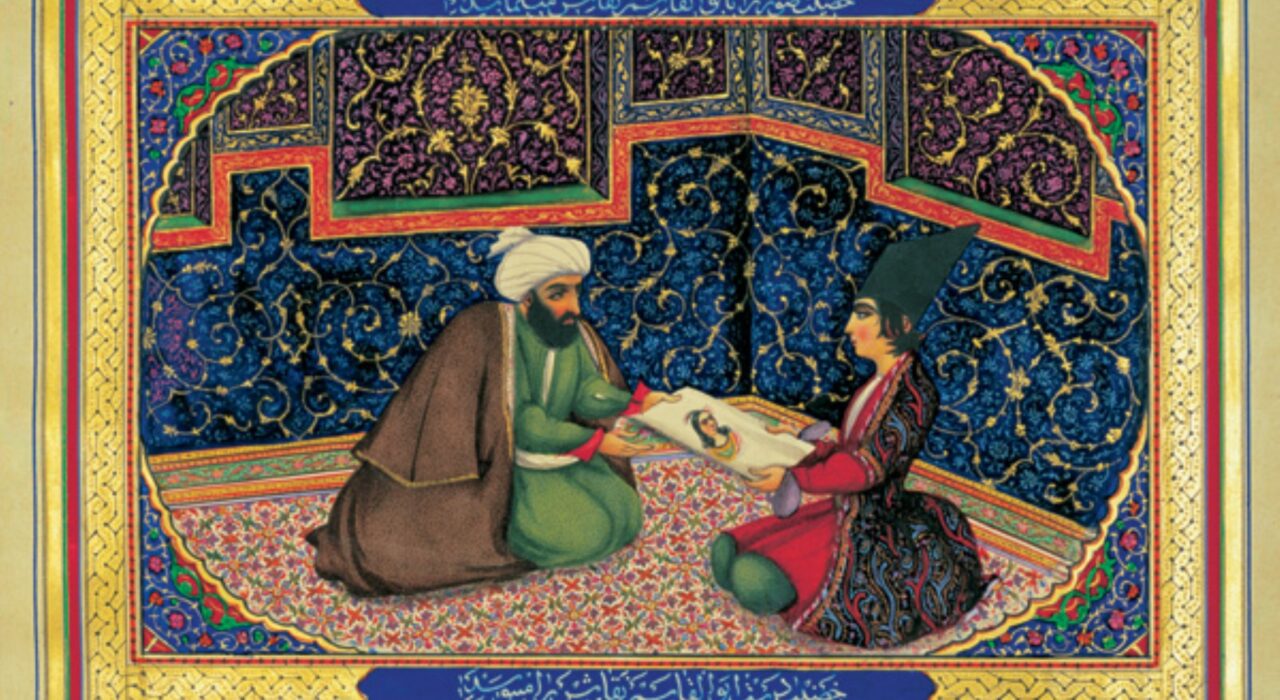 Imagem: Sherazade e o sultão (Sani ol-Molk, 1849-1856)